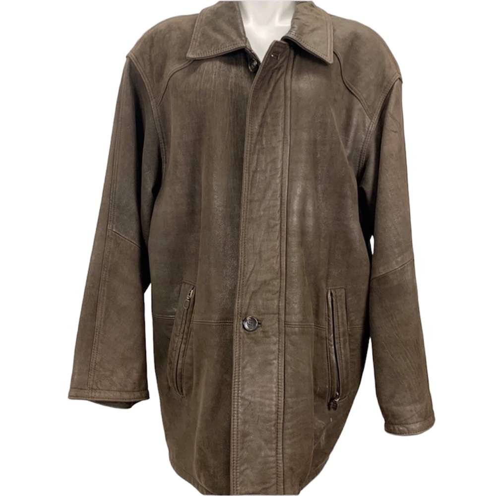Vintage Brown Leather Jacket